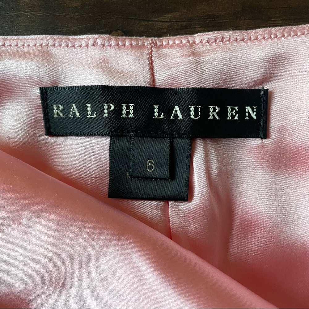 RALPH LAUREN Black Label Silk Pink Barbiecore Two-Piece Skirt Suit Women size 6 - Picture 10 of 14